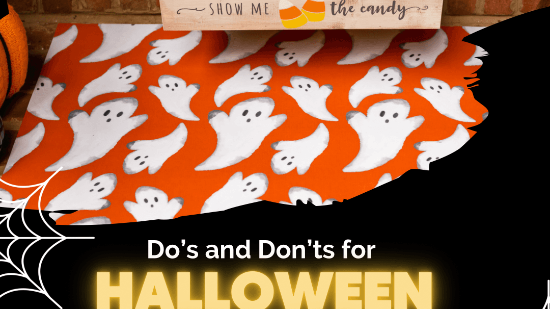 Halloween Treat Do’s and Don’ts - Carolina Creekhouse Easy to Clean Premium Vinyl Mats