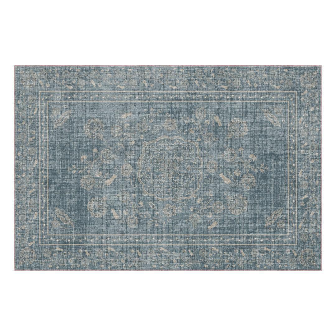 Audrey FloorFlat | Denim - Premium Vinyl Mat - Carolina Creekhouse Easy to Clean Premium Vinyl Mats