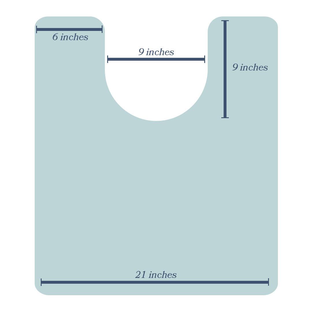 John ToiletFlat | Pink - Carolina Creekhouse Easy to Clean Premium Vinyl Mats