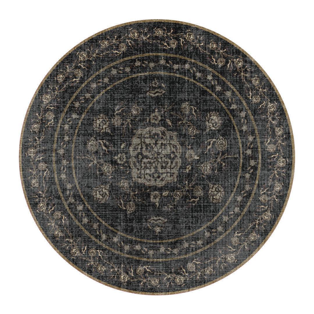 Audrey Coaster (Set of 8) | Black - Premium Vinyl Mat - Carolina Creekhouse Easy to Clean Premium Vinyl Mats