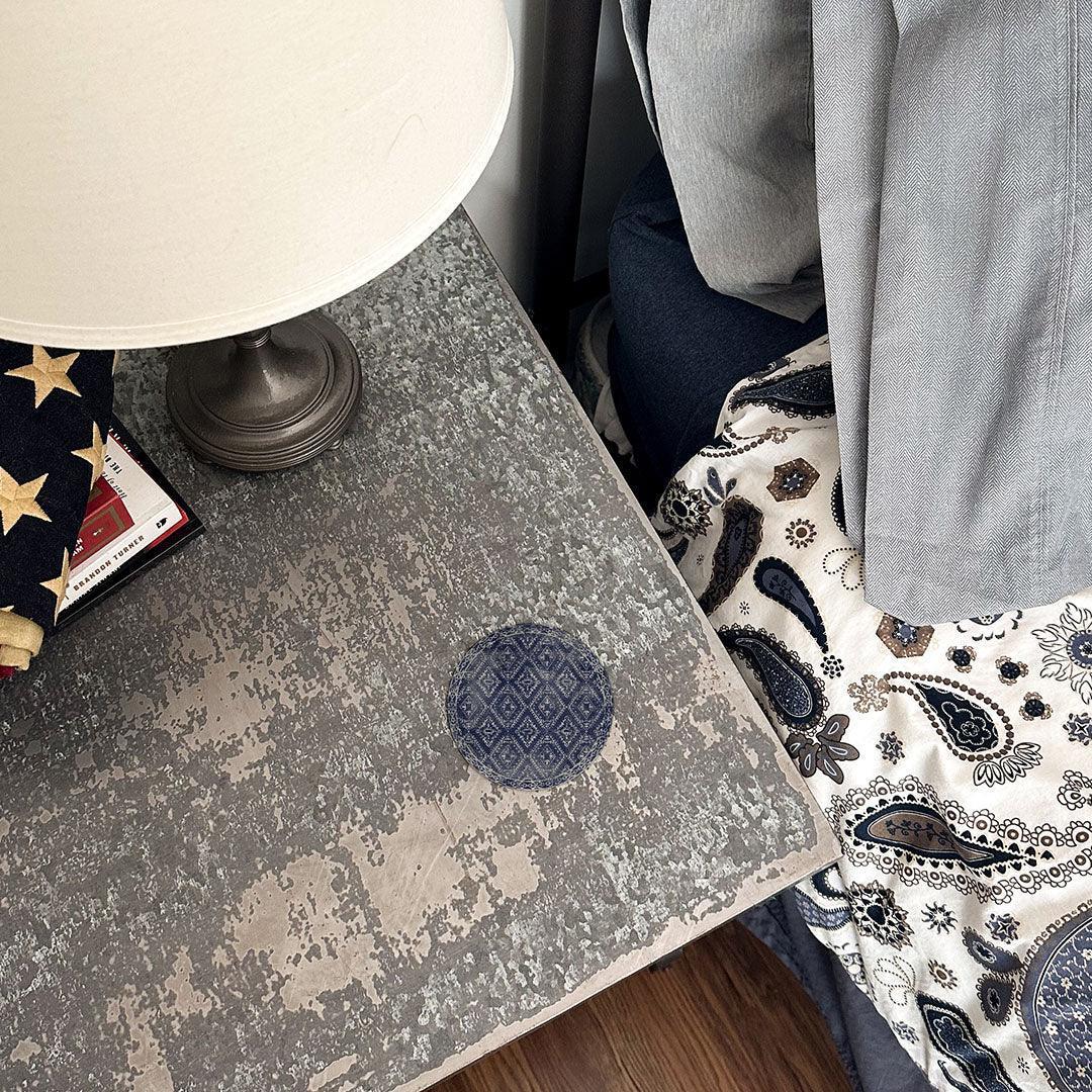 McCall Coaster (Set of 8) | Navy - Premium Vinyl Mat - Carolina Creekhouse Easy to Clean Premium Vinyl Mats