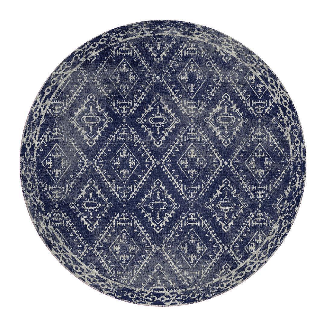 McCall Coaster (Set of 8) | Navy - Premium Vinyl Mat - Carolina Creekhouse Easy to Clean Premium Vinyl Mats