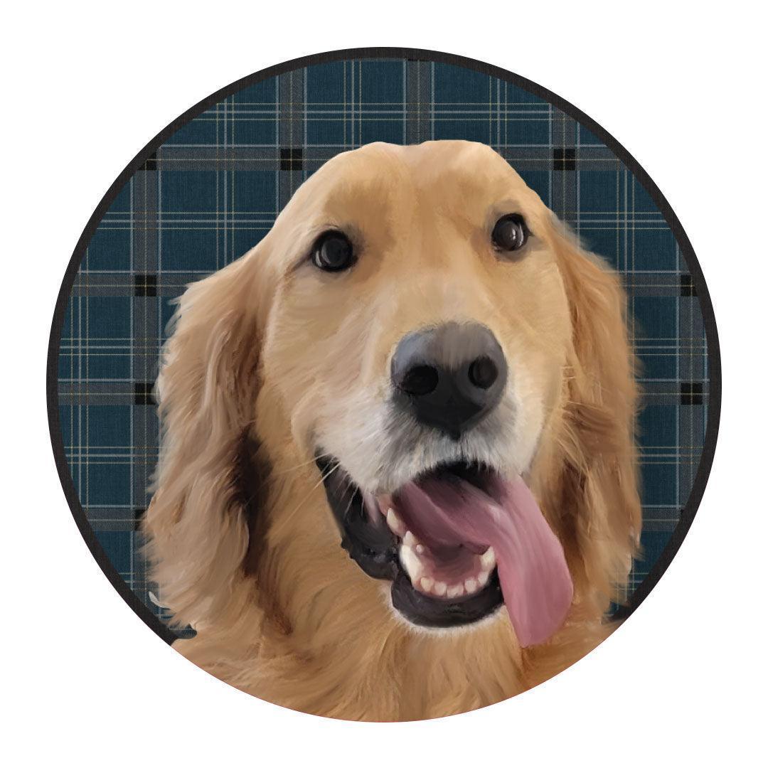 Pet Portrait Coaster (Set of 8) - Premium Vinyl Mat - Carolina Creekhouse Easy to Clean Premium Vinyl Mats