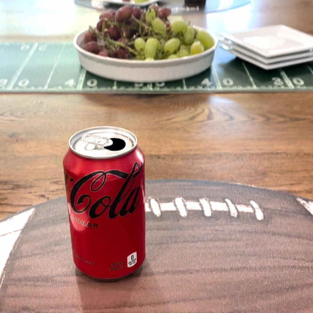 Football Party Pack - Carolina Creekhouse Easy to Clean Premium Vinyl Mats