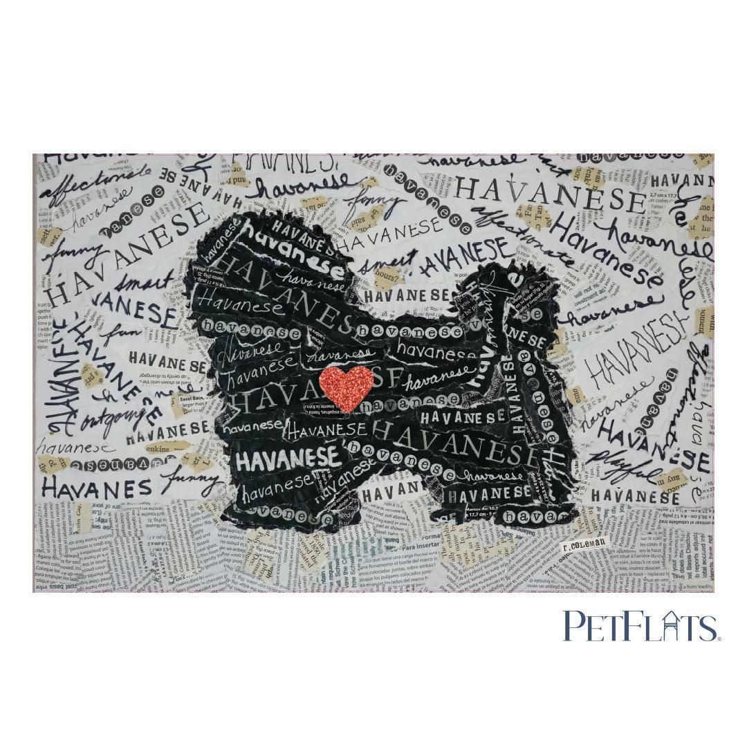 Havanese PetFlat - Premium Vinyl Mat - Carolina Creekhouse Easy to Clean Premium Vinyl Mats
