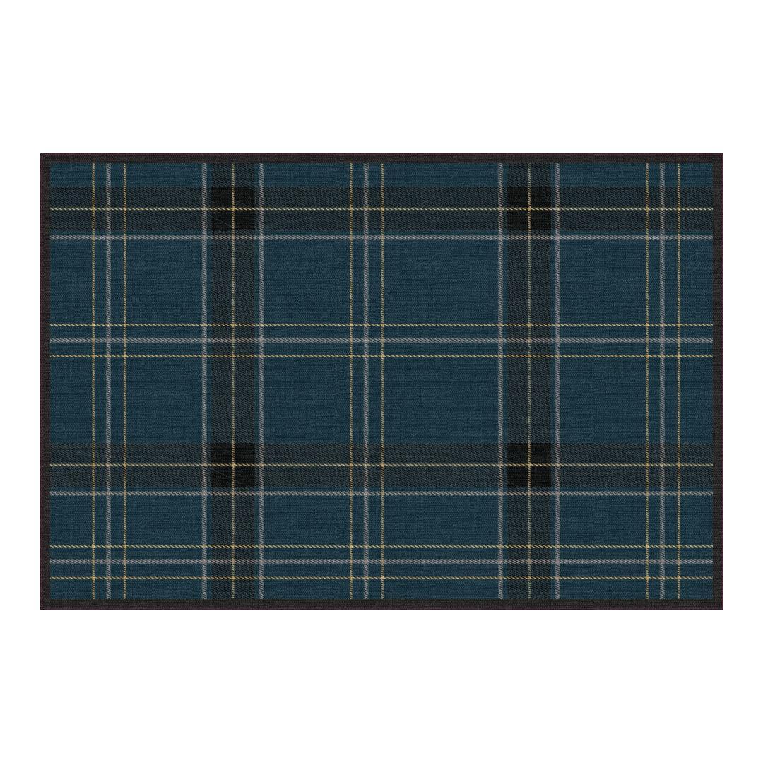 Joy Swatch | Blue - Premium Vinyl Mat - Carolina Creekhouse Easy to Clean Premium Vinyl Mats