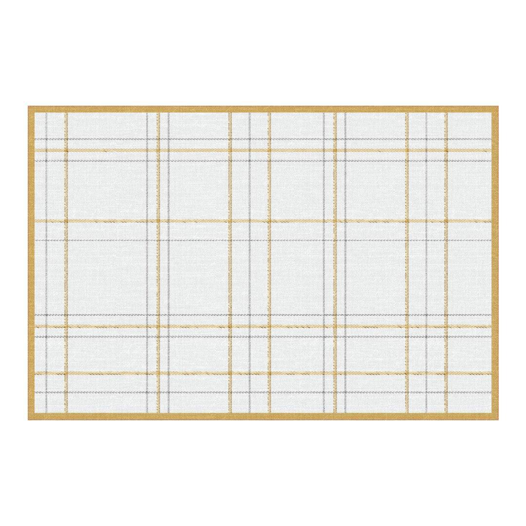 Joy Placemat | Cream - Premium Vinyl Mat - Carolina Creekhouse Easy to Clean Premium Vinyl Mats