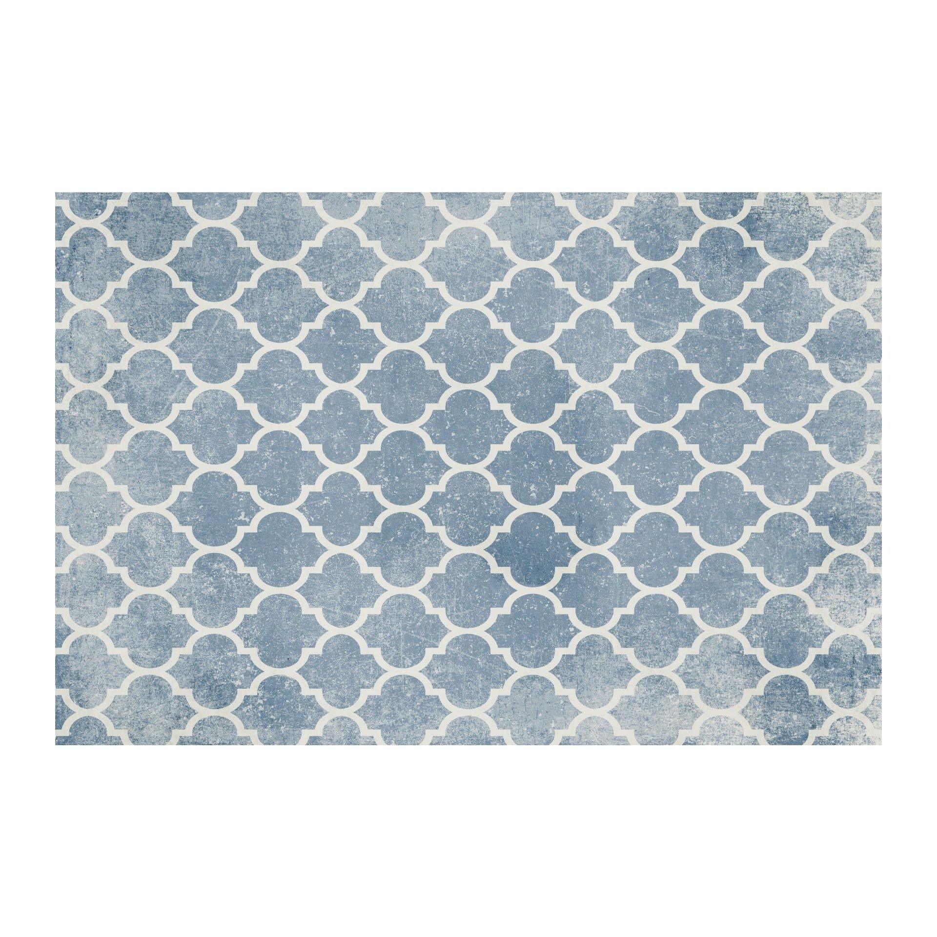 Ava Blue 2x5 FloorFlat - *Final Sale* PERFECT - Carolina Creekhouse Easy to Clean Premium Vinyl Mats