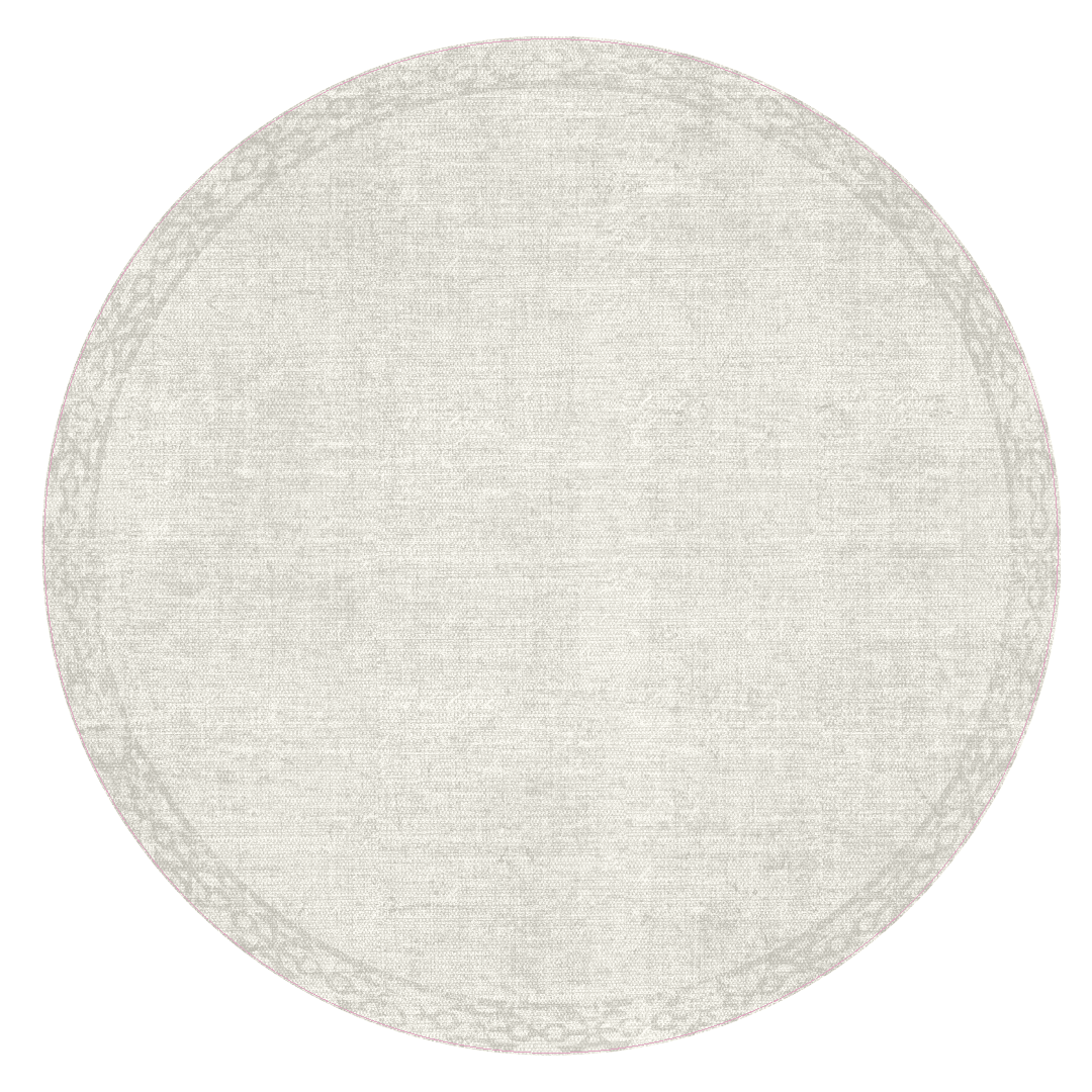 Evelyn White 15" Round Placemat - *Final Sale* PERFECT - Carolina Creekhouse Easy to Clean Premium Vinyl Mats