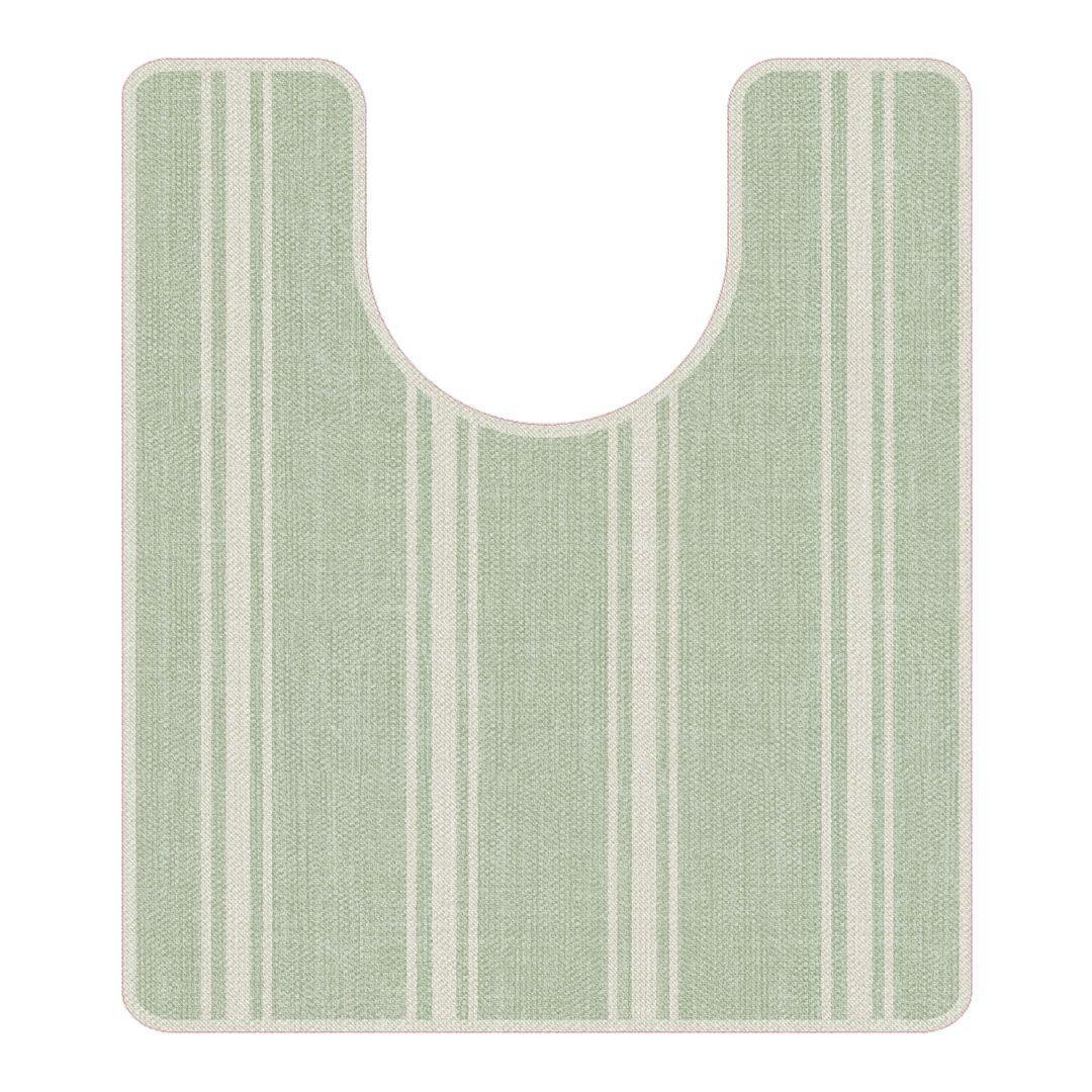 John ToiletFlat | Green - Carolina Creekhouse Easy to Clean Premium Vinyl Mats