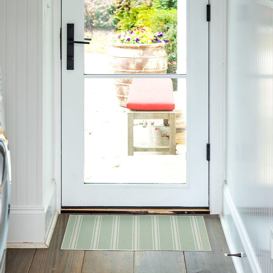 John FloorFlat | Green - Premium Vinyl Mat - Carolina Creekhouse Easy to Clean Premium Vinyl Mats