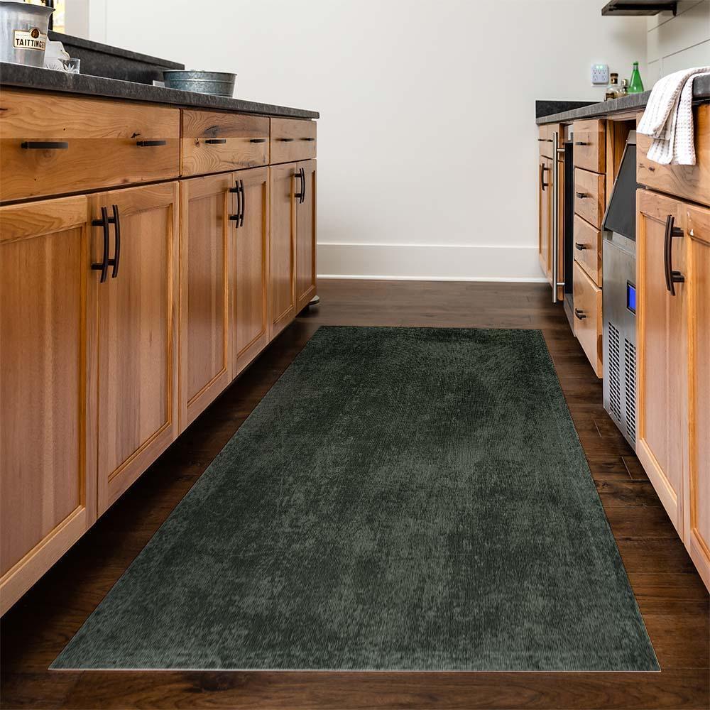 Evelyn FloorFlat | Green - Premium Vinyl Mat - Carolina Creekhouse Easy to Clean Premium Vinyl Mats