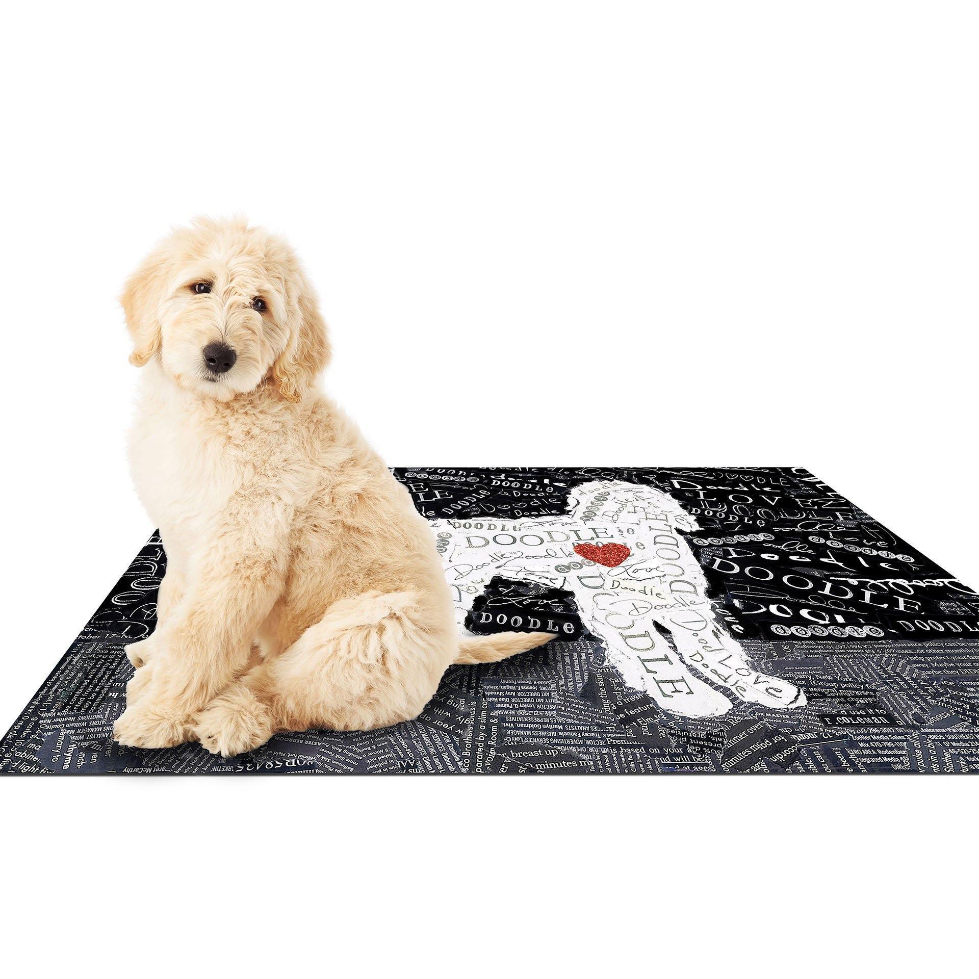 Custom Doodle PetFlat - Premium Vinyl Mat - Carolina Creekhouse Easy to Clean Premium Vinyl Mats