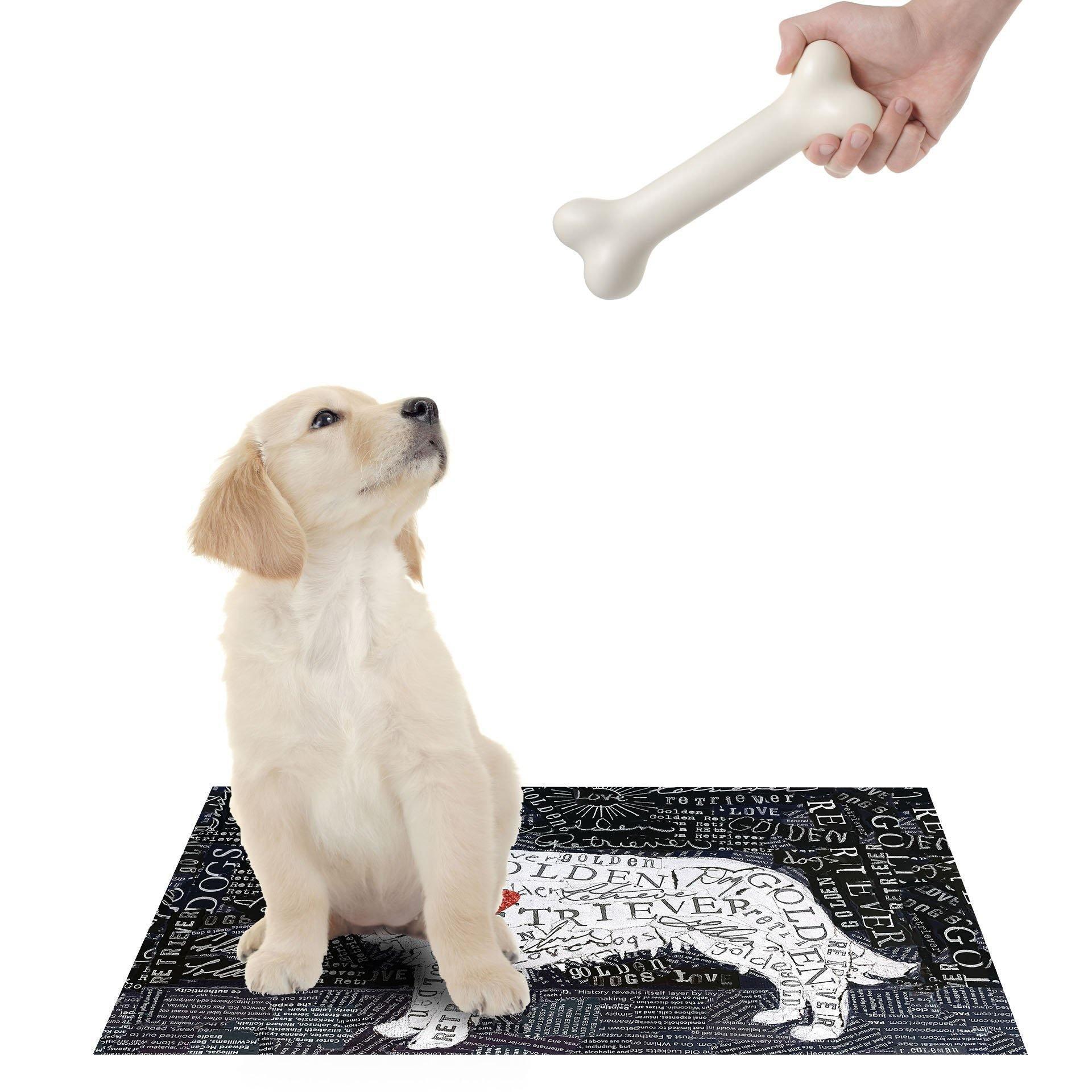 Custom Golden Retriever PetFlat - Premium Vinyl Floor Mat - Carolina Creekhouse Easy to Clean Premium Vinyl Mats