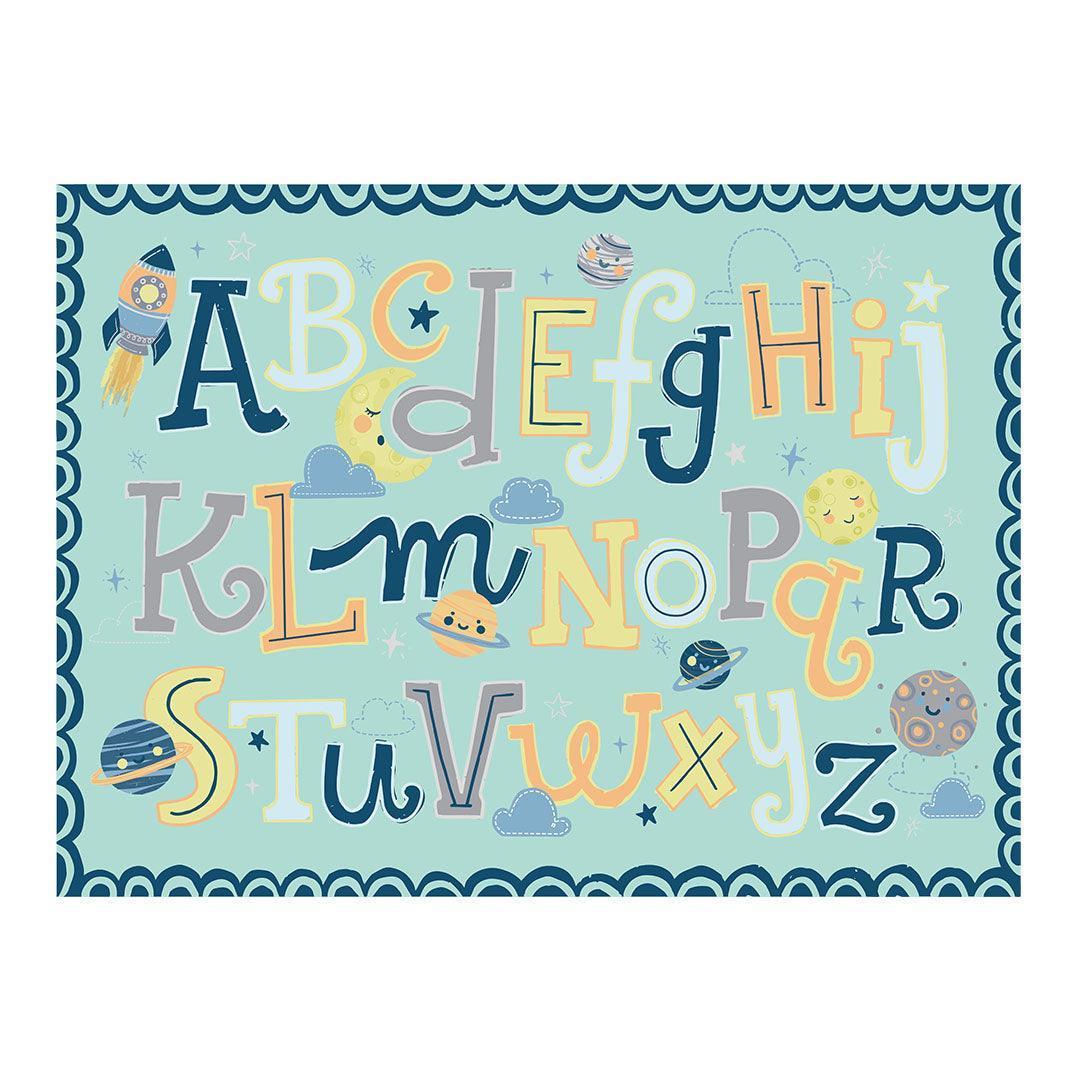 Alphabet Placemat | Blue - Carolina Creekhouse Easy to Clean Premium Vinyl Mats