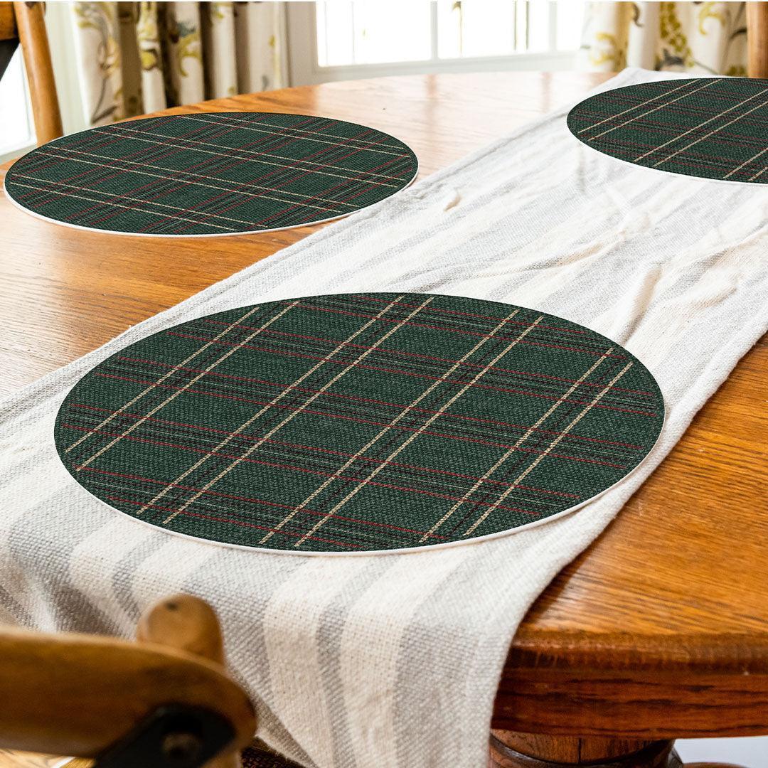 Abby Placemat | Winter Green - Carolina Creekhouse Easy to Clean Premium Vinyl Mats