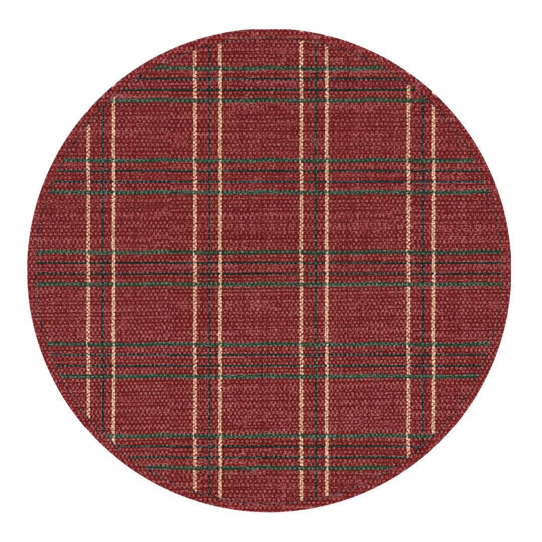 Abby FloorFlat | Red - Premium Vinyl Mat - Carolina Creekhouse Easy to Clean Premium Vinyl Mats