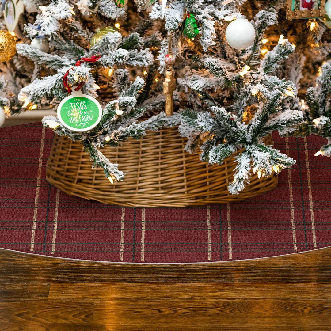 Abby FloorFlat | Red - Premium Vinyl Mat - Carolina Creekhouse Easy to Clean Premium Vinyl Mats