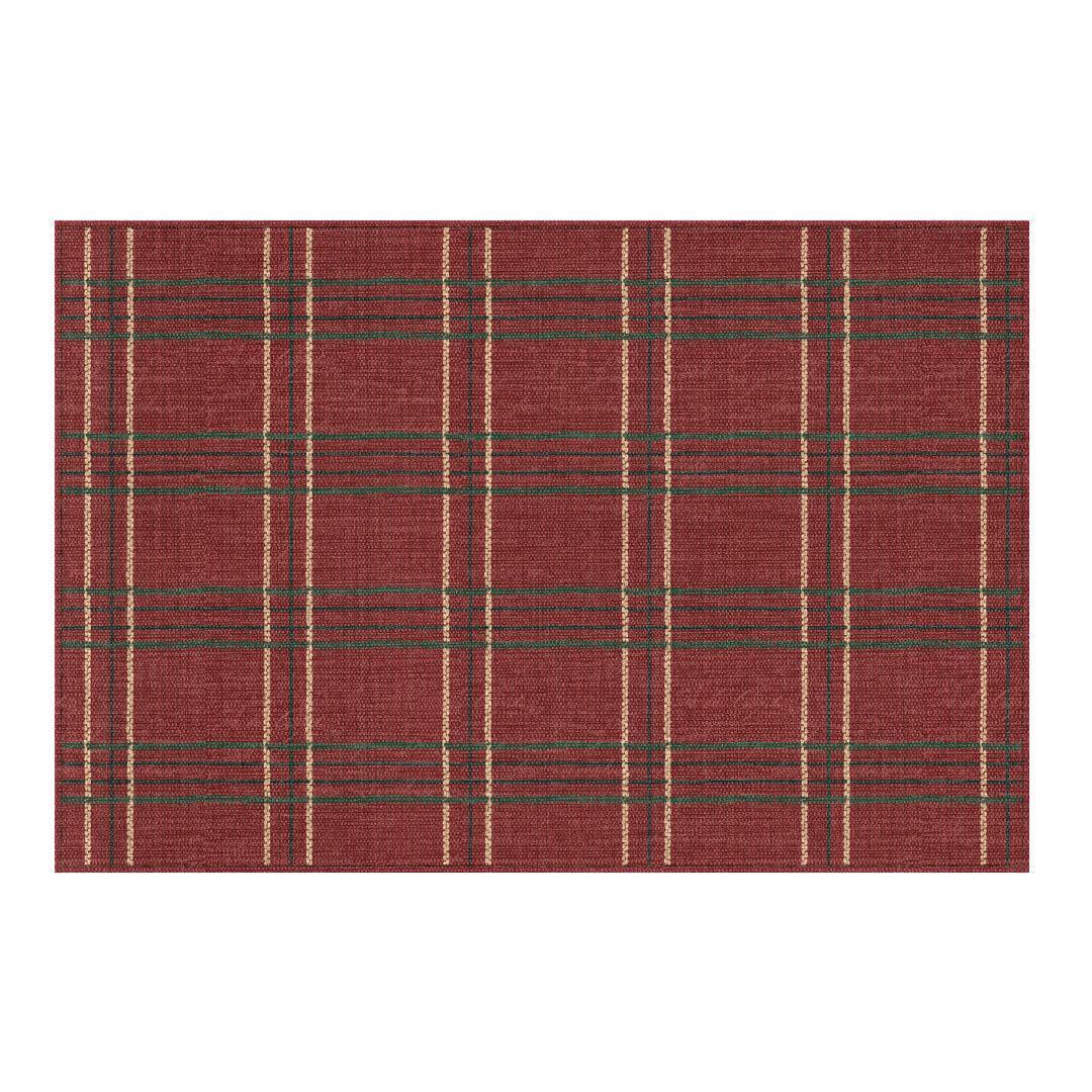 Abby Placemat | Red - Carolina Creekhouse Easy to Clean Premium Vinyl Mats