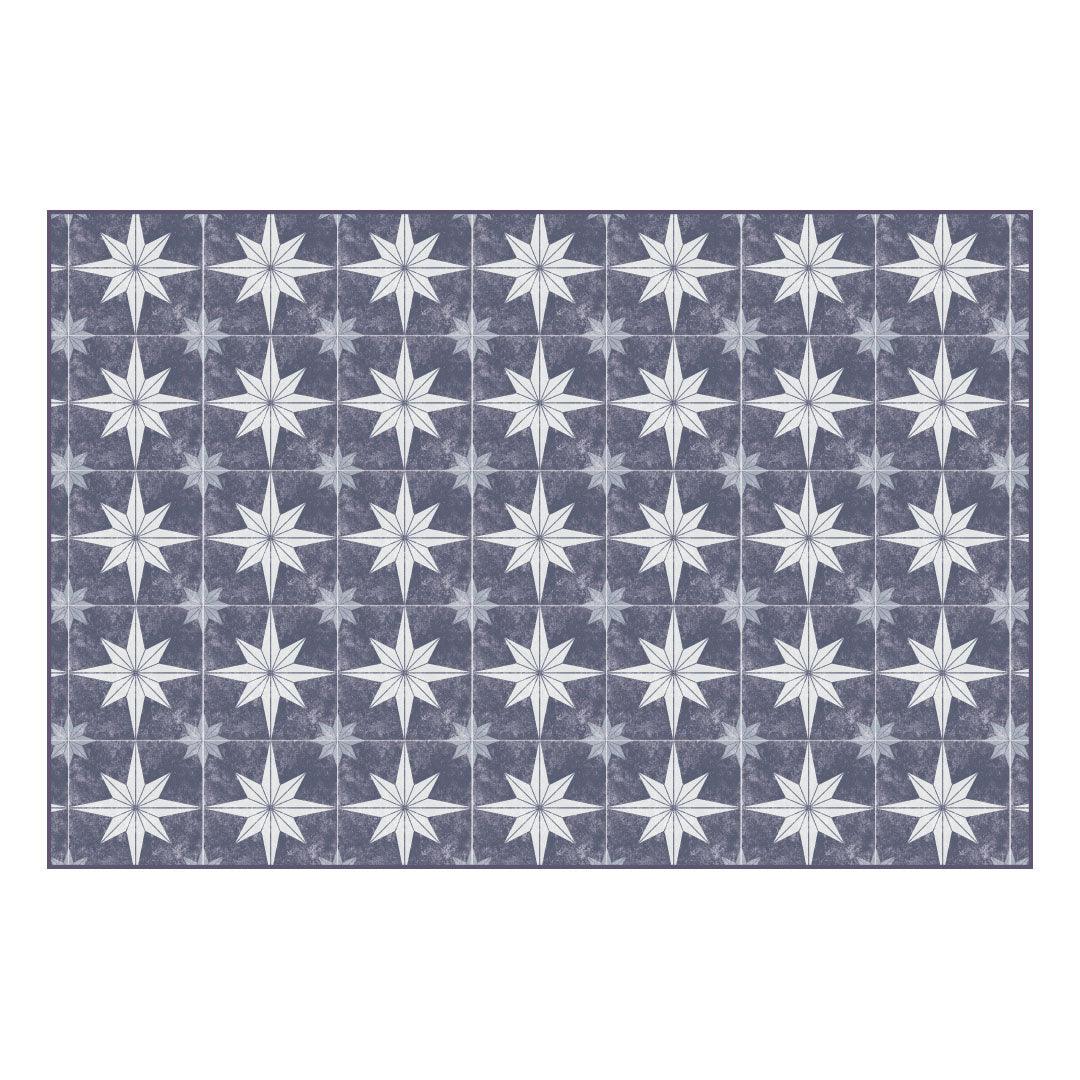 Aurora Placemat | White Star - Carolina Creekhouse Easy to Clean Premium Vinyl Mats