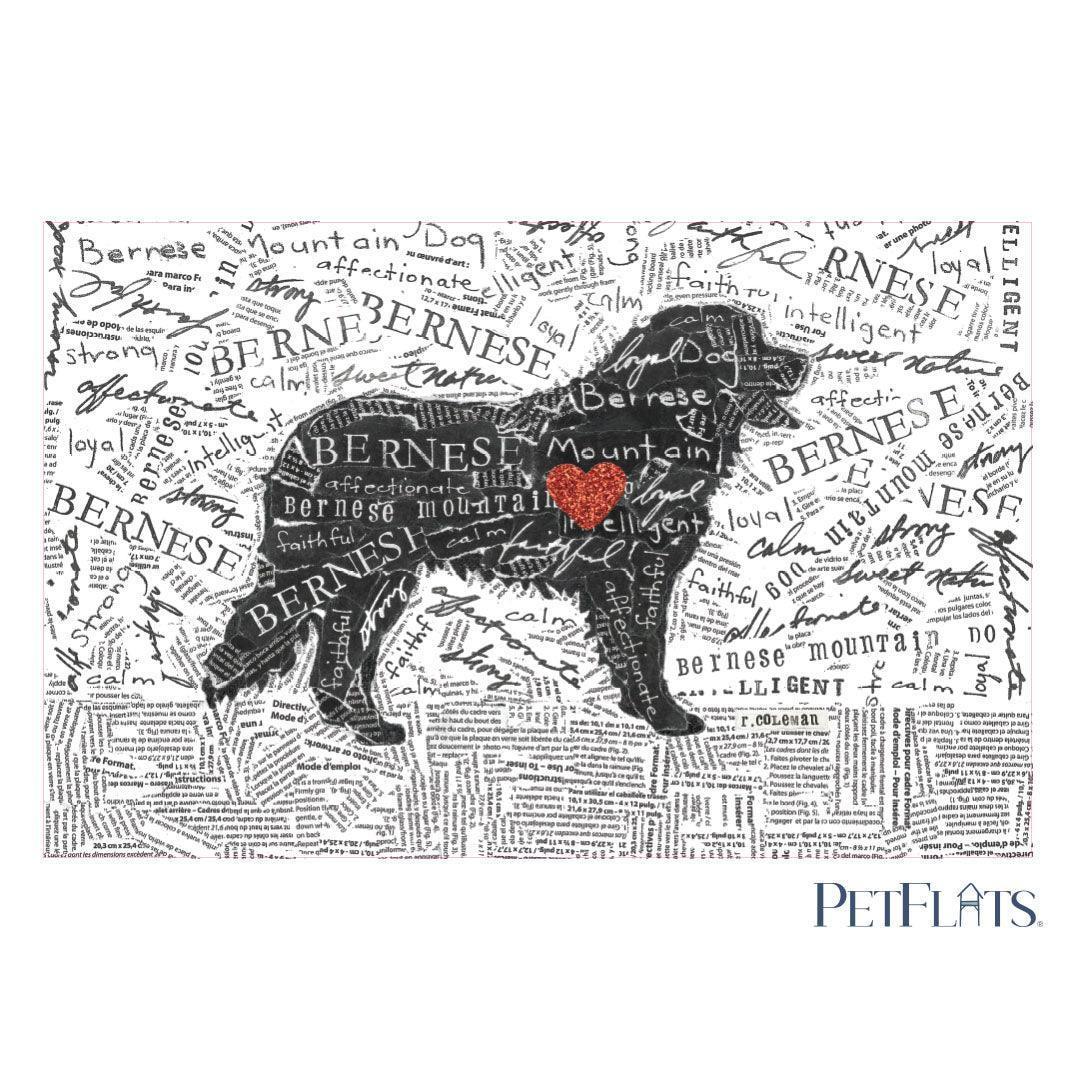 Bernese PetFlat - Premium Vinyl Mat - Carolina Creekhouse Easy to Clean Premium Vinyl Mats