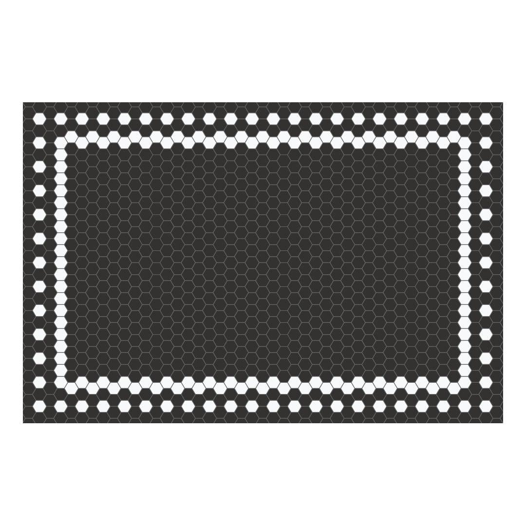 Brooks FloorFlat | Solid Black - Premium Vinyl Mat - Carolina Creekhouse Easy to Clean Premium Vinyl Mats