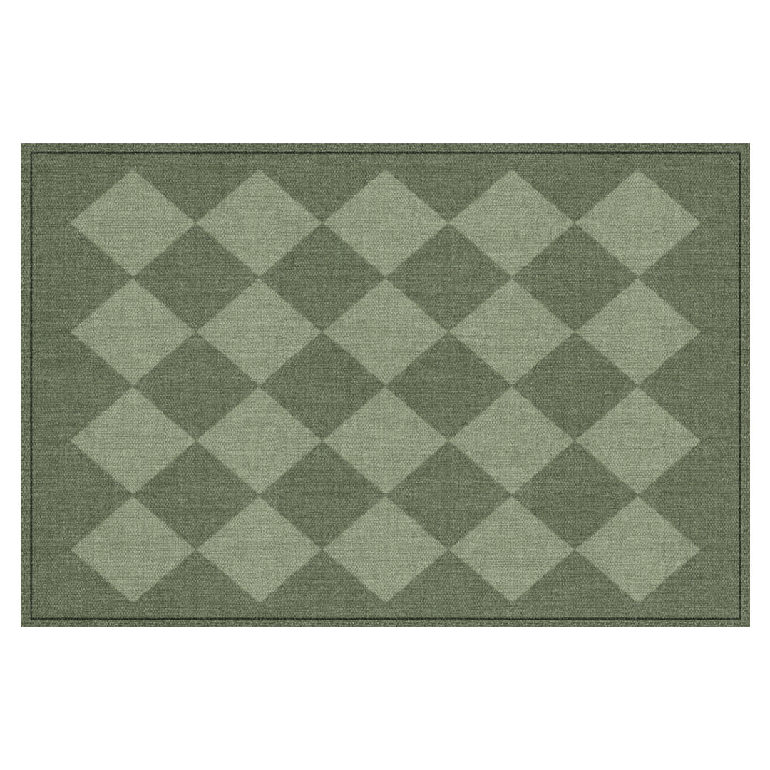 3acrehomestead Charlie FloorFlat | Dark Green - Premium Vinyl Mat - Carolina Creekhouse Easy to Clean Premium Vinyl Mats