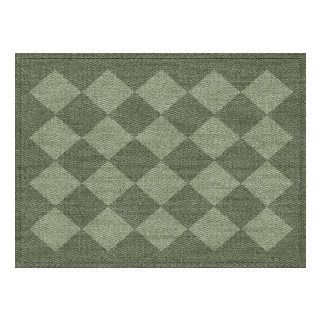 3acrehomestead Charlie Placemat | Dark Green - Carolina Creekhouse Easy to Clean Premium Vinyl Mats