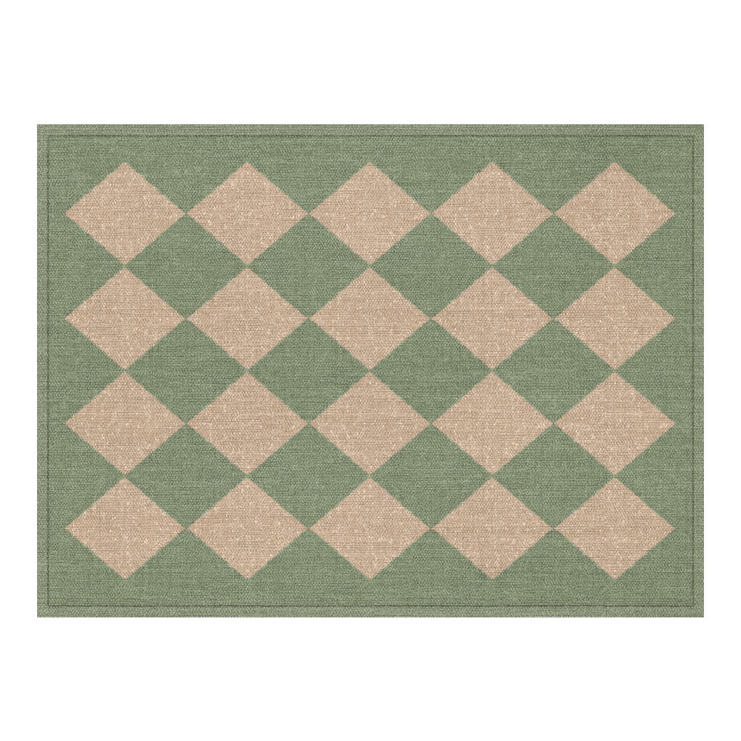 3acrehomestead Charlie Placemat | Green - Carolina Creekhouse Easy to Clean Premium Vinyl Mats