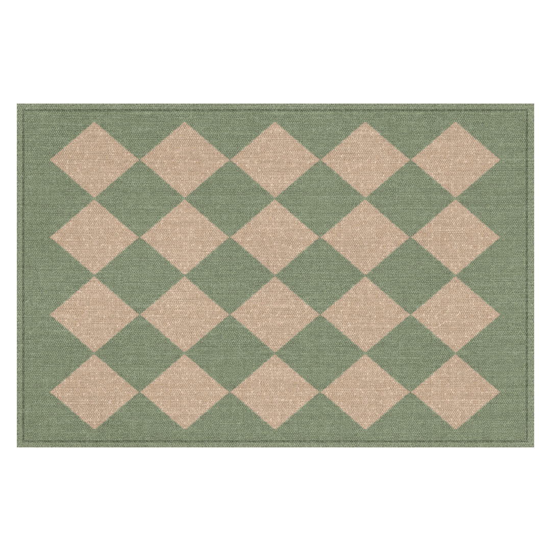 3acrehomestead Charlie Swatch | Green - Carolina Creekhouse Easy to Clean Premium Vinyl Mats