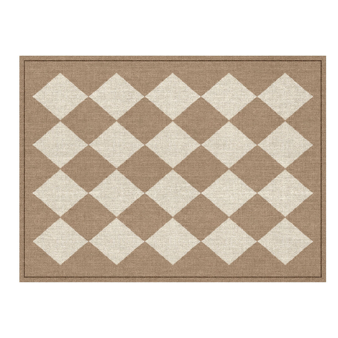 3acrehomestead Charlie Placemat | Cream - Carolina Creekhouse Easy to Clean Premium Vinyl Mats