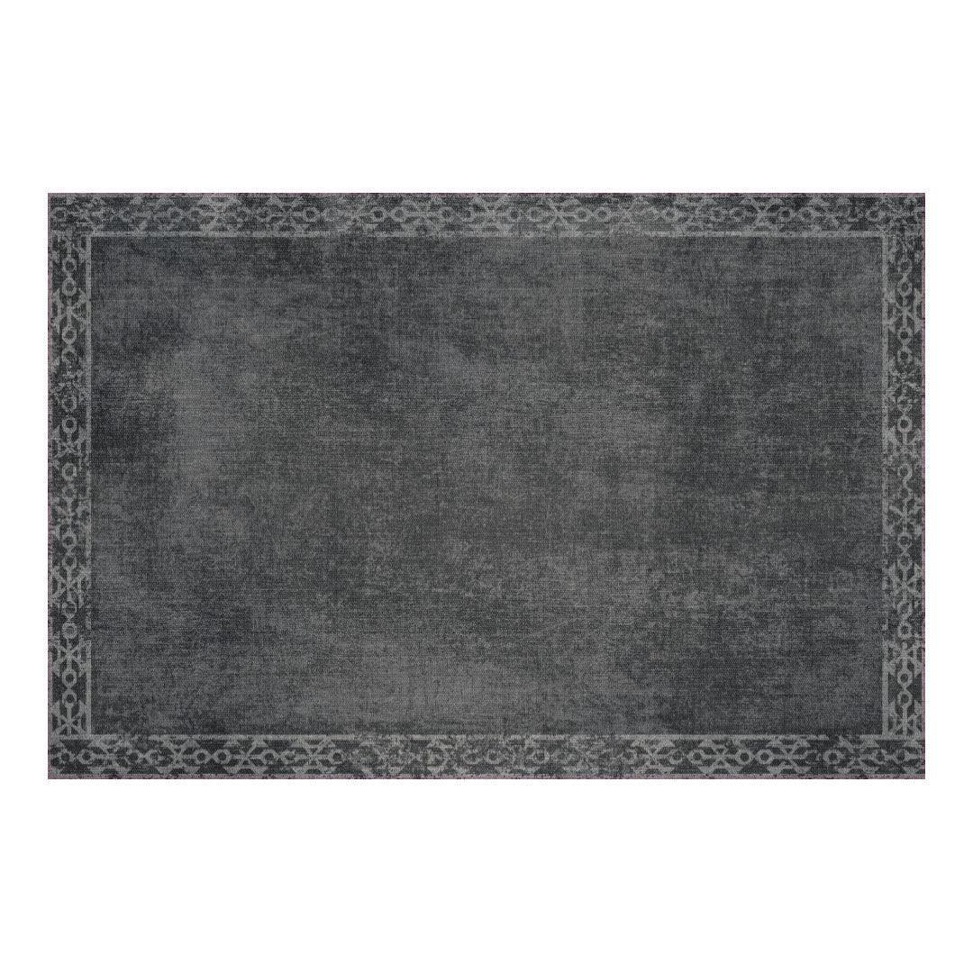 Evelyn FloorFlat | Charcoal - Premium Vinyl Mat - Carolina Creekhouse Easy to Clean Premium Vinyl Mats