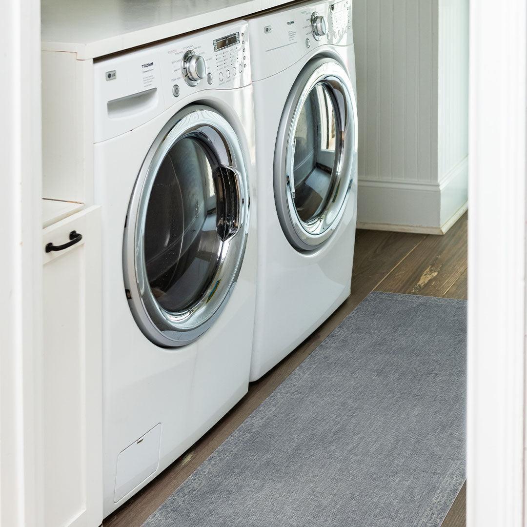 Evelyn FloorFlat | Grey - Premium Vinyl Mat - Carolina Creekhouse Easy to Clean Premium Vinyl Mats