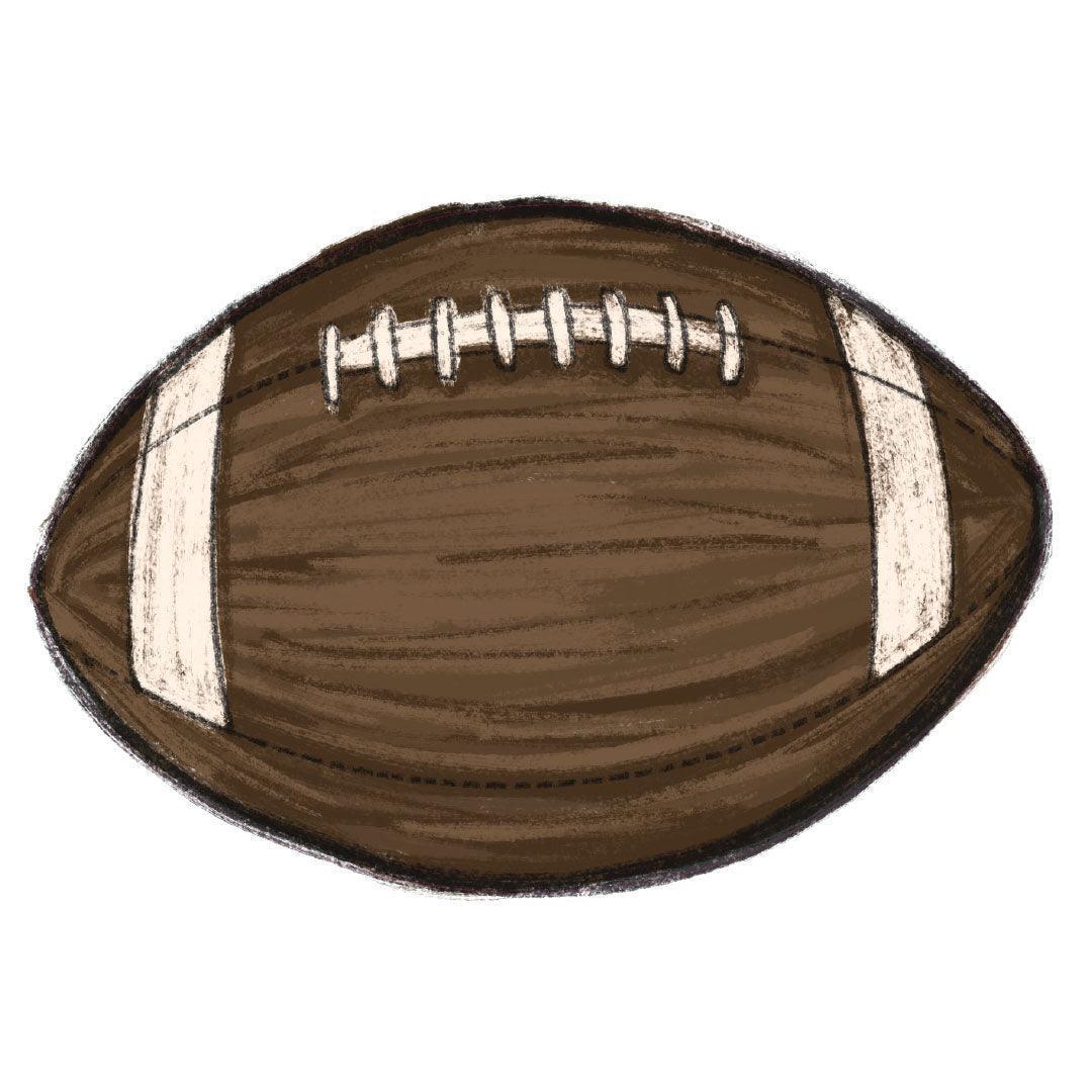Football Placemat - Carolina Creekhouse Easy to Clean Premium Vinyl Mats