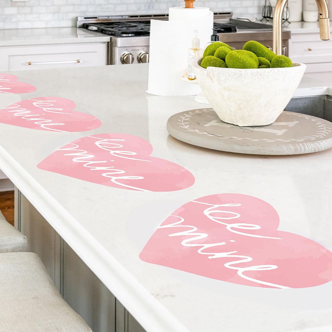 "Be Mine" Heart Placemat - Carolina Creekhouse Easy to Clean Premium Vinyl Mats