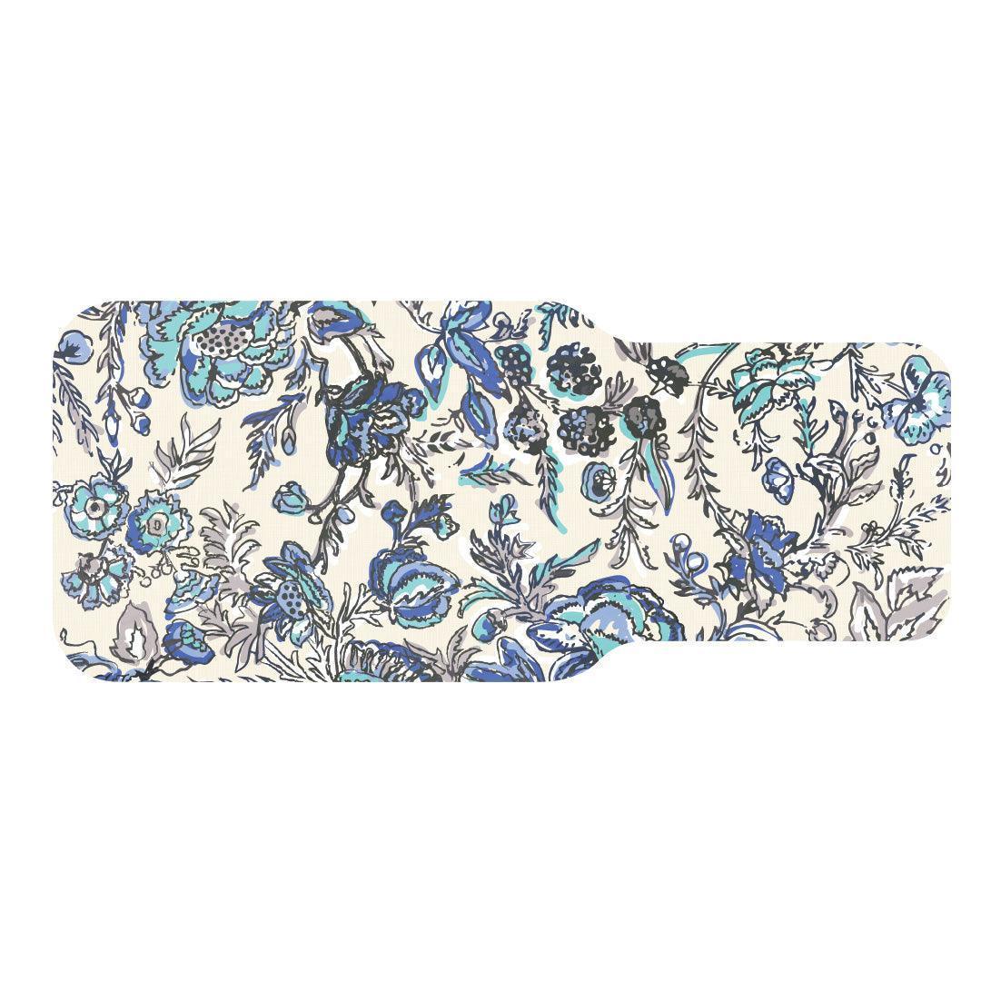 Holly Keyboard Pad OfficeFlat | Blue - Premium Vinyl Mat - Carolina Creekhouse Easy to Clean Premium Vinyl Mats