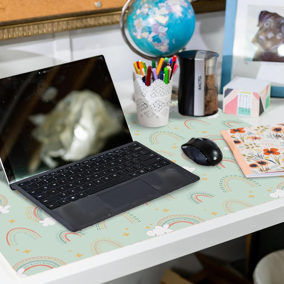 Iris Desk Pad OfficeFlat - Premium Vinyl Floor Mat - Carolina Creekhouse Easy to Clean Premium Vinyl Mats