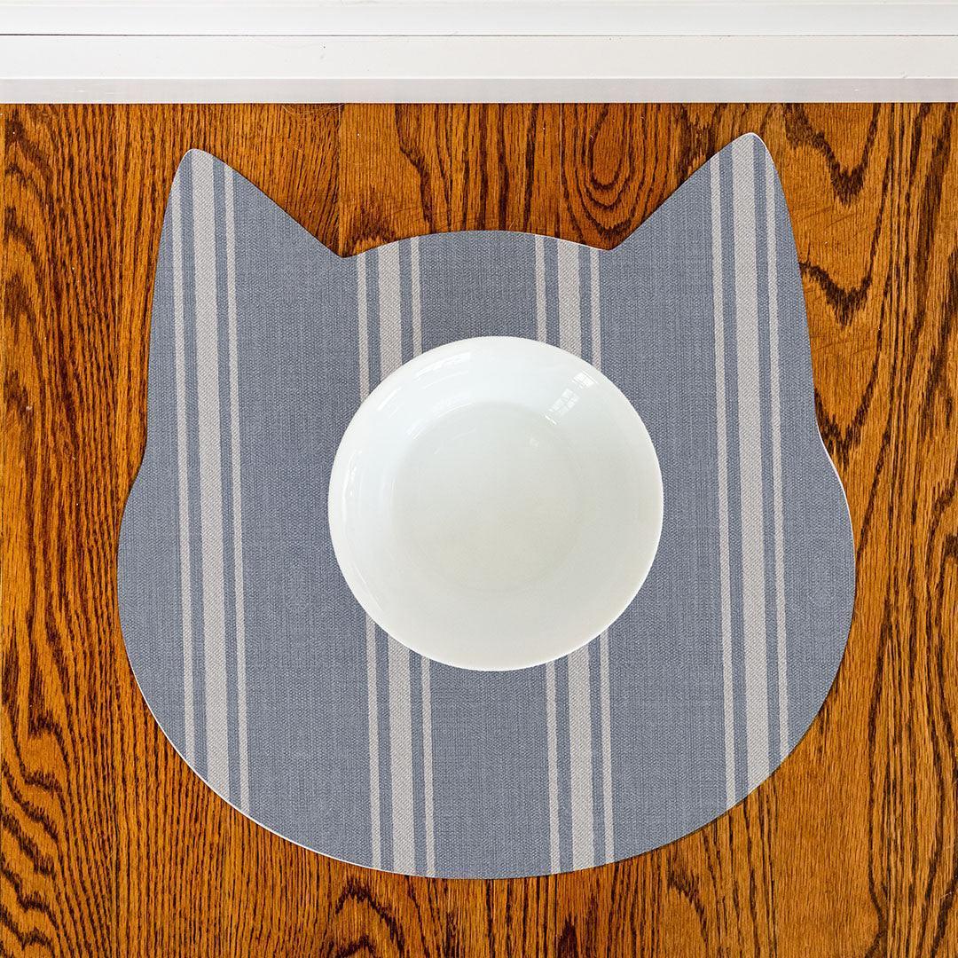 Jane Cat PetFlat | Blue - Premium Vinyl Mat - Carolina Creekhouse Easy to Clean Premium Vinyl Mats