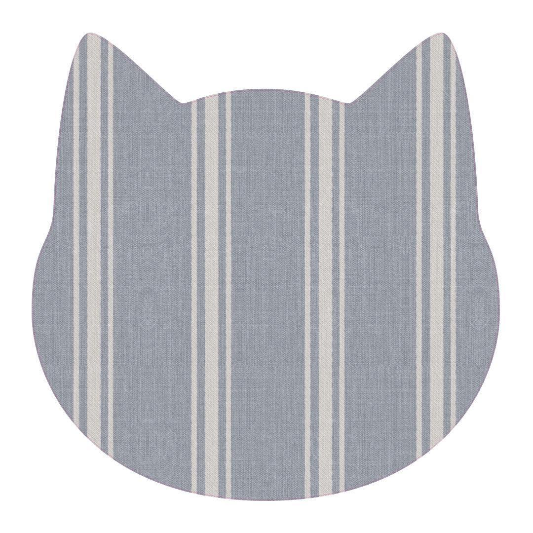 Jane Cat PetFlat | Blue - Premium Vinyl Mat - Carolina Creekhouse Easy to Clean Premium Vinyl Mats