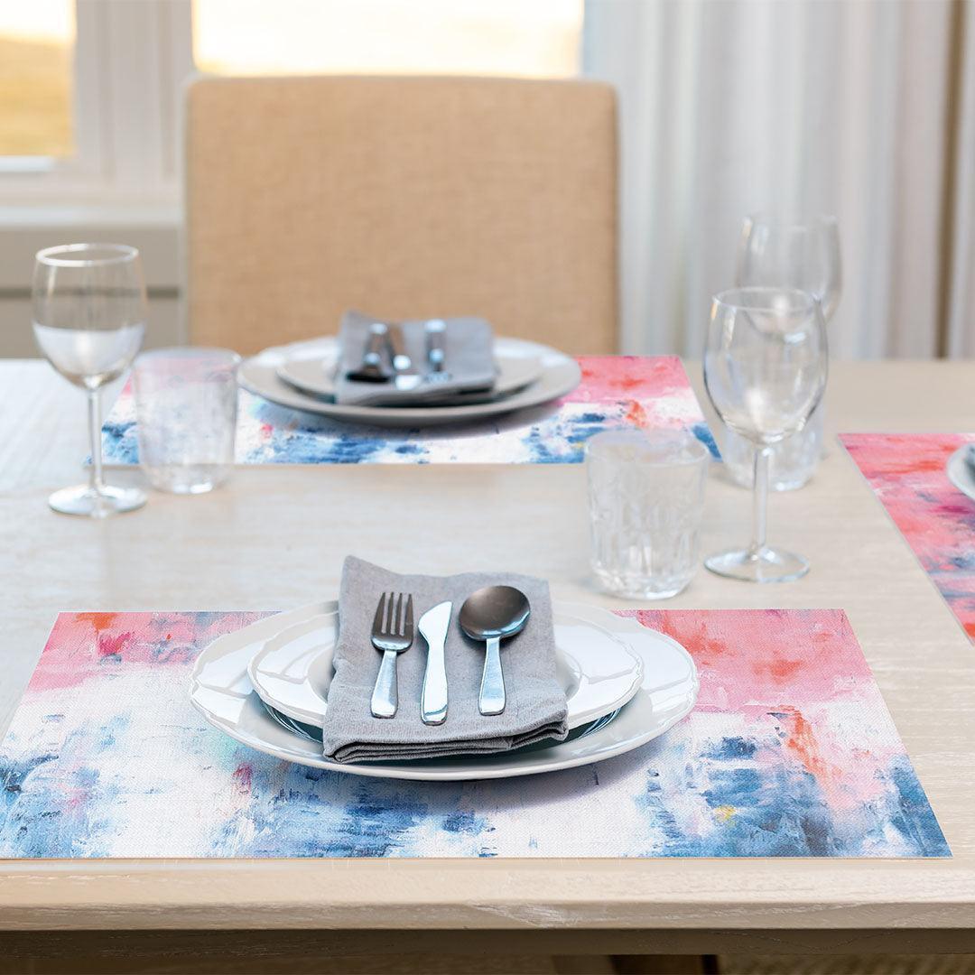 Jenn Placemat | Spring - Premium Vinyl Mat - Carolina Creekhouse Easy to Clean Premium Vinyl Mats