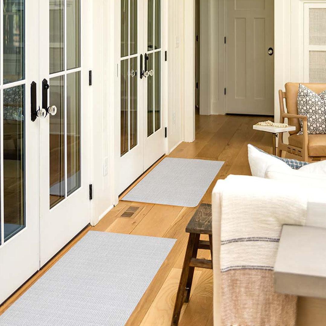 Jessica FloorFlat | White - Premium Vinyl Mat - Carolina Creekhouse Easy to Clean Premium Vinyl Mats