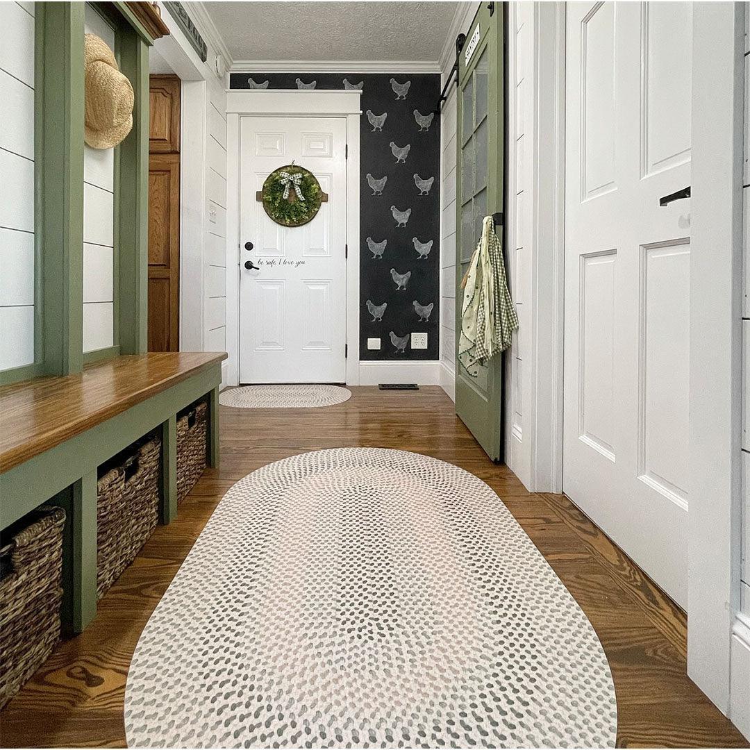 3acrehomestead Linda FloorFlat | Green - Premium Vinyl Mat - Carolina Creekhouse Easy to Clean Premium Vinyl Mats