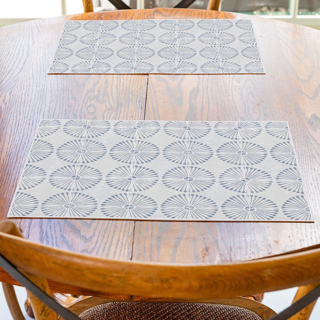 Mallory Placemat | Storm - Carolina Creekhouse Easy to Clean Premium Vinyl Mats