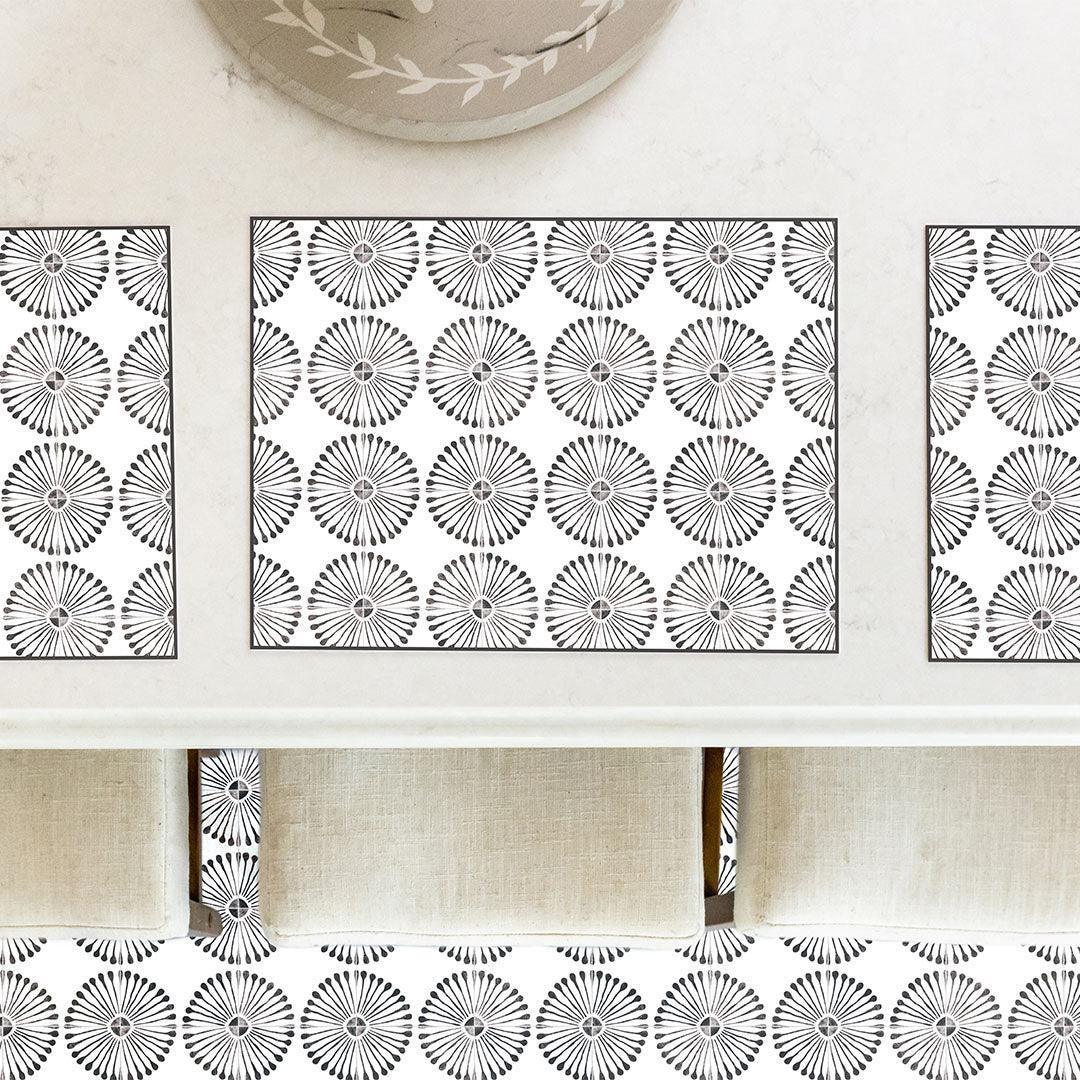 Mallory Placemat | White - Carolina Creekhouse Easy to Clean Premium Vinyl Mats