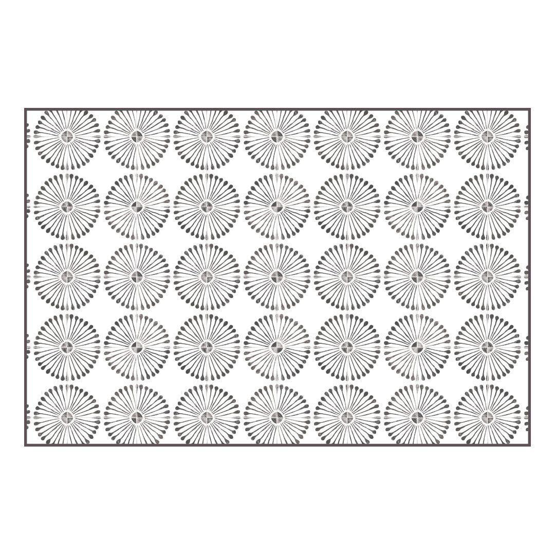 Mallory FloorFlat | White - Premium Vinyl Mat - Carolina Creekhouse Easy to Clean Premium Vinyl Mats