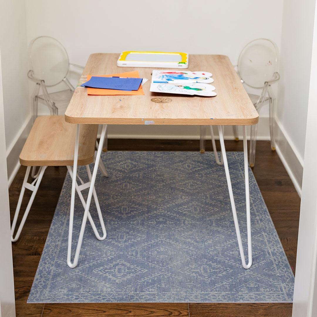 McCall FloorFlat | Blue - Premium Vinyl Mat - Carolina Creekhouse Easy to Clean Premium Vinyl Mats