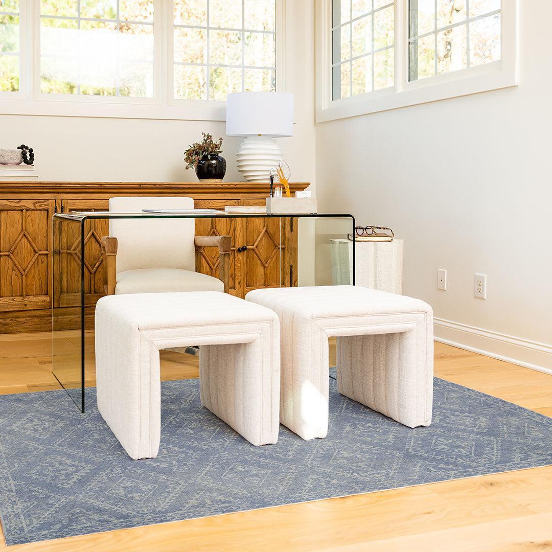 McCall FloorFlat | Blue - Premium Vinyl Mat - Carolina Creekhouse Easy to Clean Premium Vinyl Mats