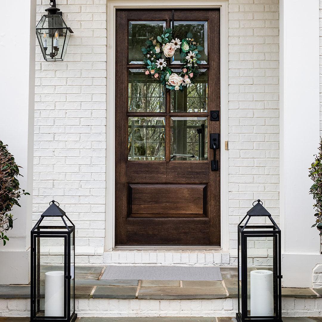 Melissa FloorFlat | Grey - Premium Vinyl Mat - Carolina Creekhouse Easy to Clean Premium Vinyl Mats