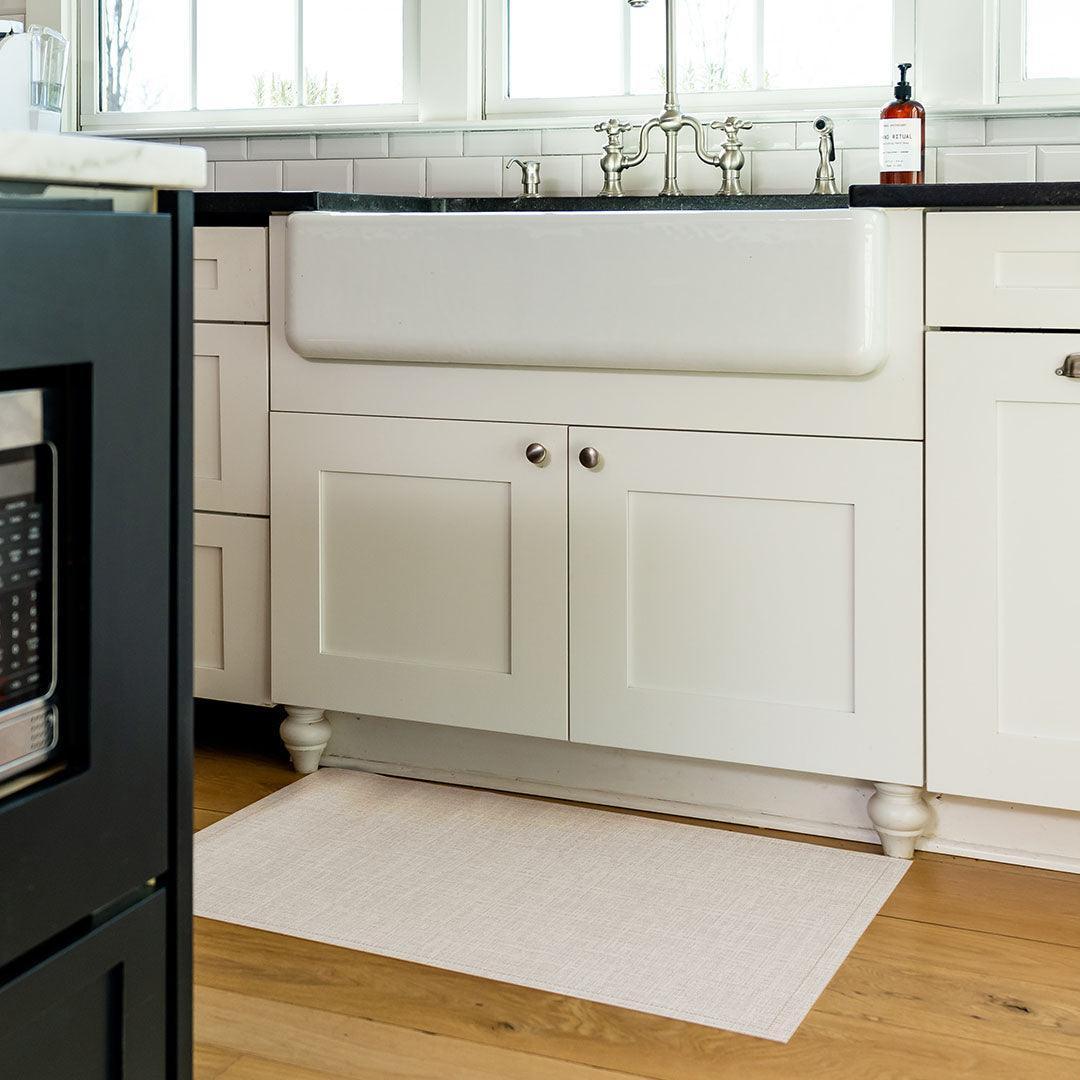 Melissa FloorFlat | Beige - Premium Vinyl Mat - Carolina Creekhouse Easy to Clean Premium Vinyl Mats