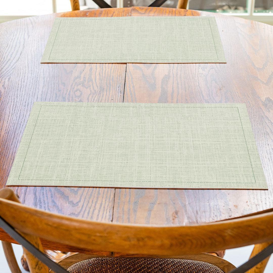Melissa Placemat | Green - Carolina Creekhouse Easy to Clean Premium Vinyl Mats